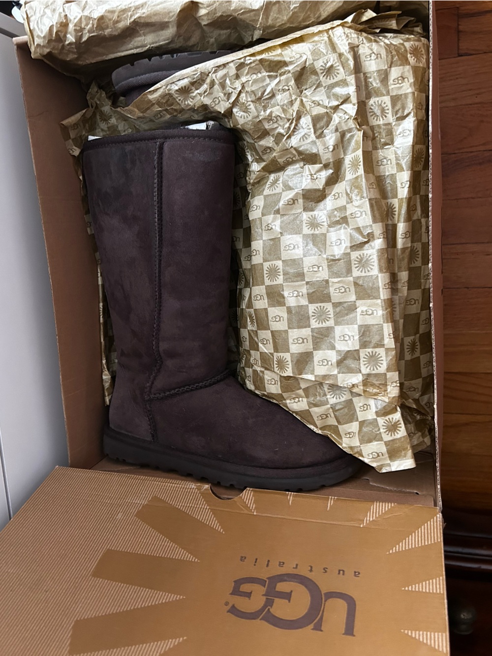 UGG Women’s Classic Tall Boot - Dark Brown Suede